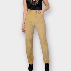 80s Gitano Deadstock Tan Corduroys Size 34”